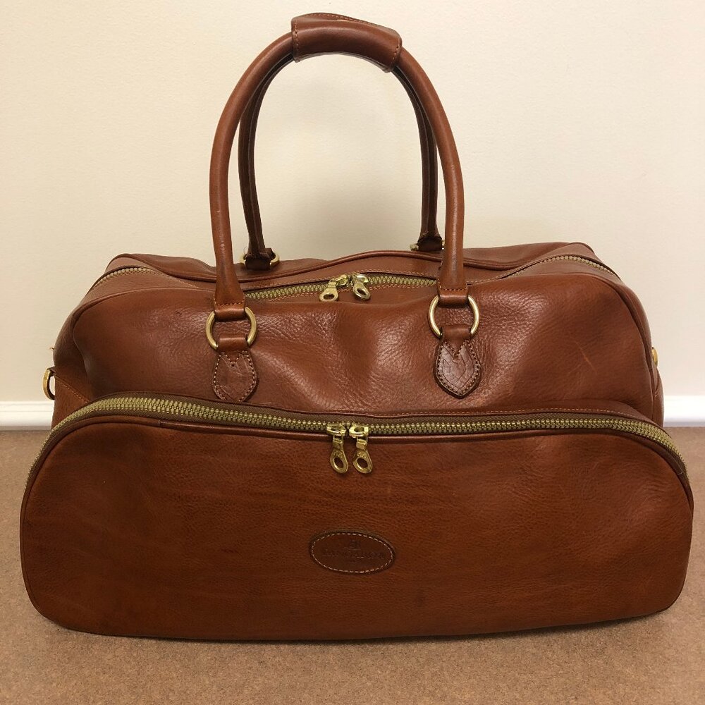 Tangaroa Venezia Terrida Vintage Italian Genuine Leather Designer Large Bag NEW